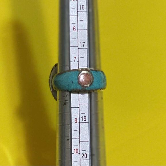 Turquoise Statement Ring – Size 8 - Picture 7 of 8